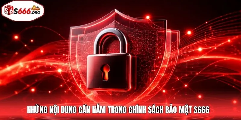 Những nội dung cần nắm trong chính sách bảo mật S666